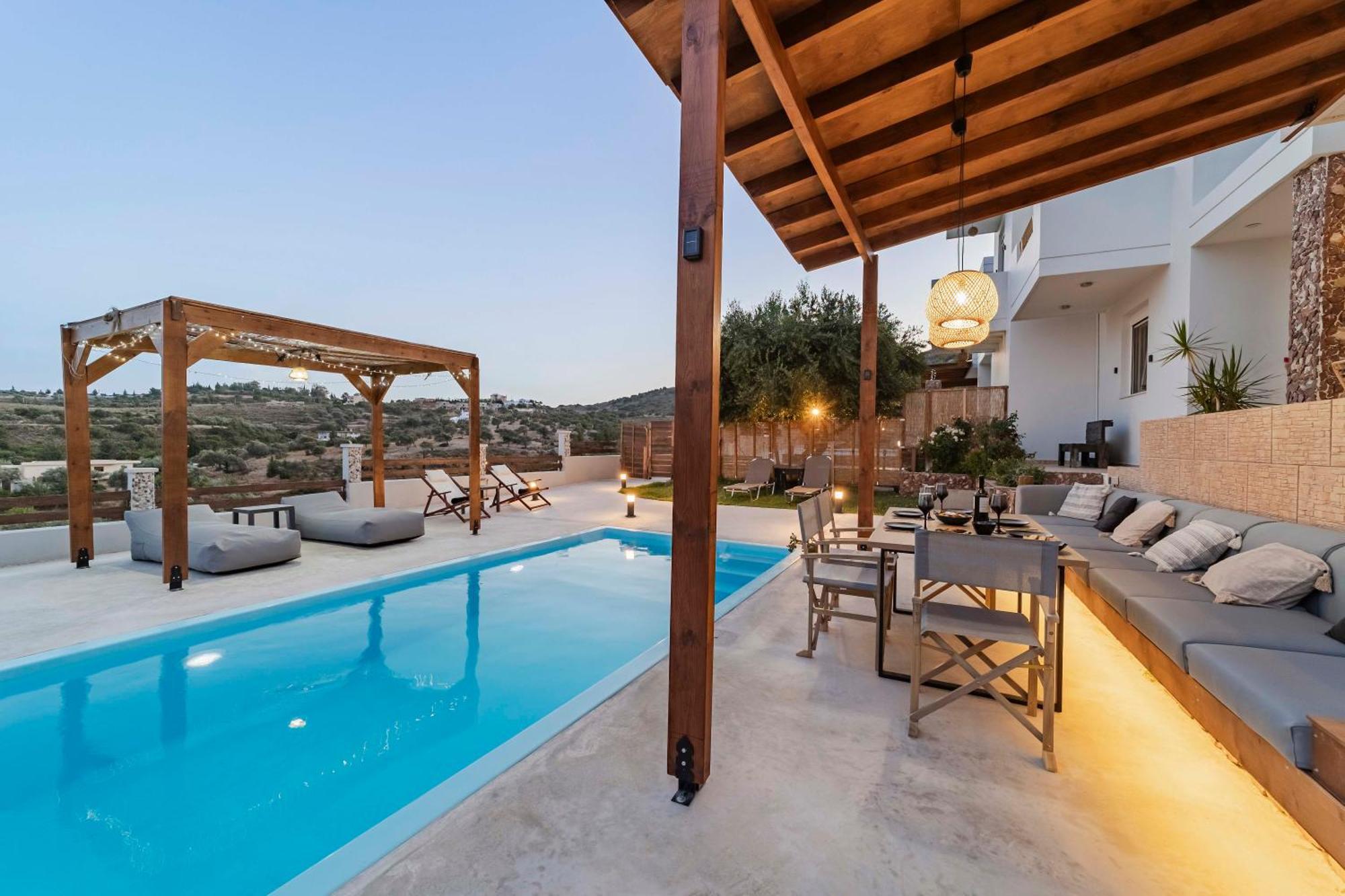 Villa Tranquility Psinthos Extérieur photo